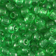 Rocalla cristal 6/0 (4mm) Verde esmeralda transparente